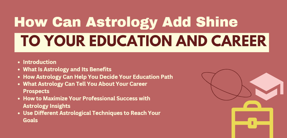 How astrology can add shine to career and education